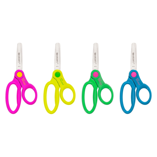 ACME UNITED CORPORATION 14606 Westcott Anti-Microbial Kids Scissors, 5in, Blunt, Assorted Colors ACME UNITED CORPORATION 14606 Westcott Anti-Microbial Kids Scissors, 5in, Blunt, Assorted Colors