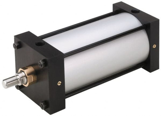 Parker 6.00F4MAU14A8 Double Acting Rodless Air Cylinder: 6" Bore, 8" Stroke, 250 psi Max, 3/4 NPTF Port, Side Tapped Mount