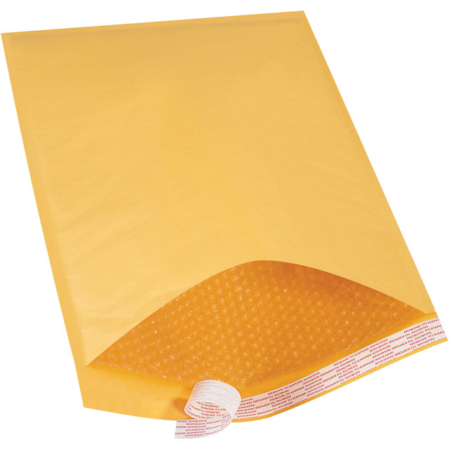 B O X MANAGEMENT, INC. B860SS South Coast Paper Kraft Self-Seal Bubble Mailers, #7, 14 1/4in x 20in, Pack Of 50