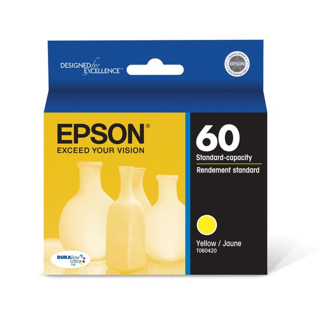EPSON AMERICA INC. Epson T060420-S  60 DuraBrite Ultra Yellow Ink Cartridge, T060420-S