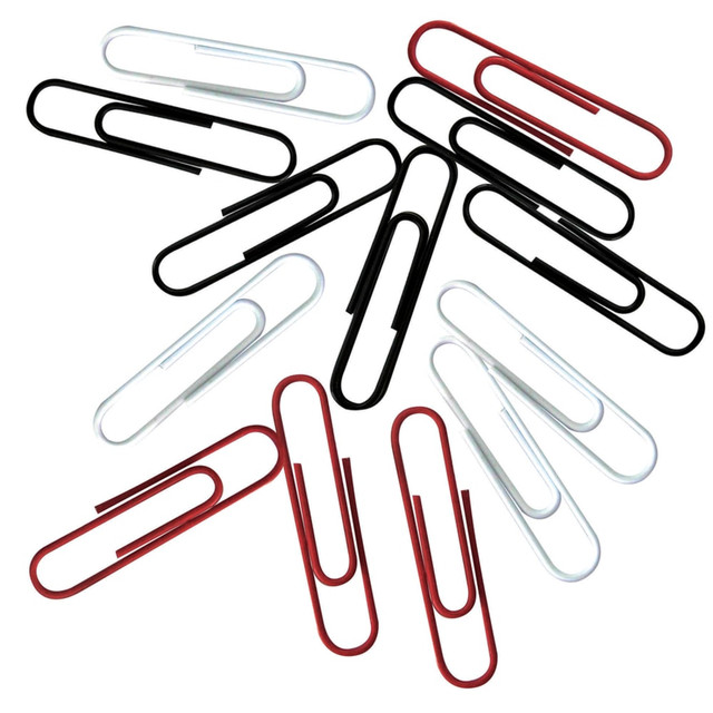 OFFICE DEPOT LF-72 Brand Vinyl Paper Clips, Pack Of 200, Jumbo, Assorted Colors OFFICE DEPOT LF-72 Brand Vinyl Paper Clips, Pack Of 200, Jumbo, Assorted Colors