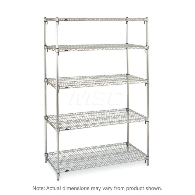 Metro 5A537C Starter Unit Wire Shelving: 5 Shelves