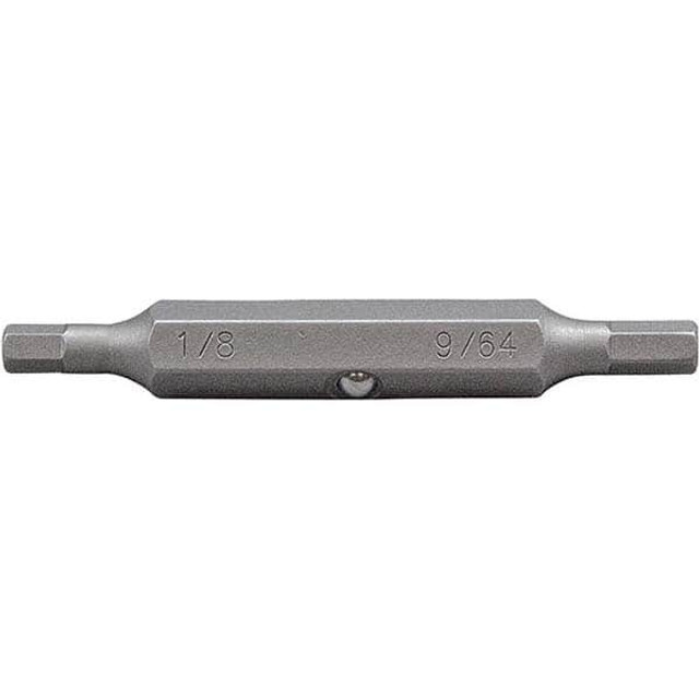 Klein Tools 32779 Hex Screwdriver Insert Bit: 1/4" Drive, 1/4" Hex, 1" OAL