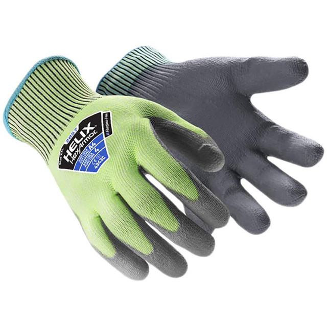 HexArmor. 2057-L (9) General Purpose Gloves: Size Large, ANSI Cut A4, ANSI Puncture 4, Polyurethane, Series Helix