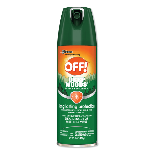 S.C. JOHNSON & SON, INC. 611081EA OFF! Deep Woods Insect Repellent, 6-Oz Spray Canister S.C. JOHNSON & SON, INC. 611081EA OFF! Deep Woods Insect Repellent, 6-Oz Spray Canister