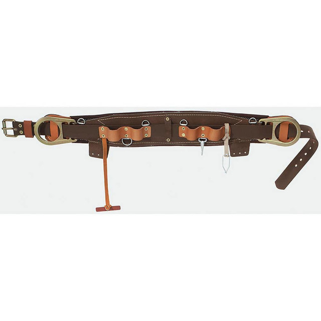 Klein Tools 5266N-26D Tool Aprons & Tool Belts; Tool Type: Tool Belt ; Minimum Waist Size: 42 ; Maximum Waist Size: 50 ; Material: Leather; Nylon ; Number of Pockets: 0.000 ; Color: Brown