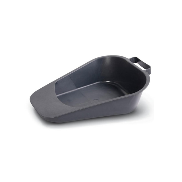 MEDLINE INDUSTRIES, INC. DYNC8522 Medline Fracture Bedpans, Standard, 1inH x 9inW x 12inD, Graphite, Pack Of 24