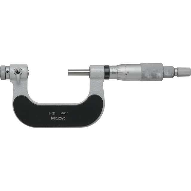 Mitutoyo 116-106-10 Interchangeable-Anvil Micrometers; Calibrated: No