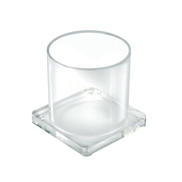 AZAR INTERNATIONAL INC 225578 Azar Displays Acrylic Deluxe Single Cup Holder, 4-1/2inH x 4-3/8inW x 4-3/8inD, Clear