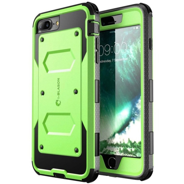 I BLASON LLC IPH8P-ARMOR-GN i-Blason Armorbox Case - For Apple iPhone 8 Plus Smartphone - Green - Polycarbonate, Thermoplastic Polyurethane (TPU)
