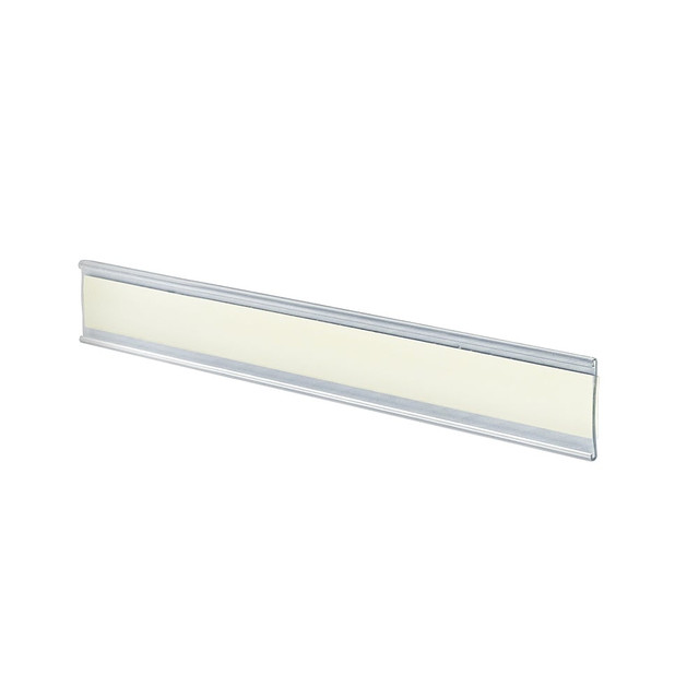 AZAR DISPLAYS 199605  Adhesive-Back Acrylic Nameplates, 1 1/2in x 8 1/2in, Clear, Pack Of 10