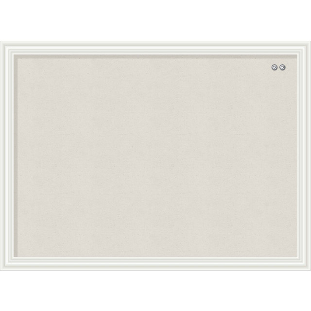 UBRANDS, LLC UBR3264U0001 U Brands Linen Bulletin Board, 23in X 17in, White Wood Decor Frame