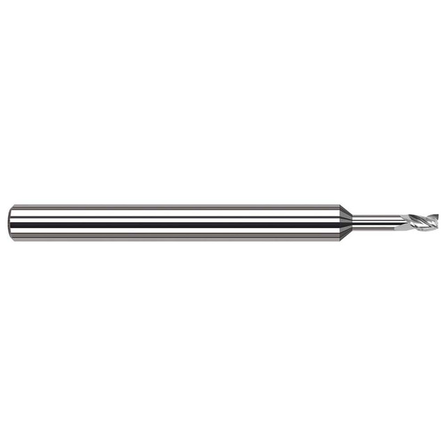 Harvey Tool 930815 Square End Mill: 1/64'' Dia, 0.023'' LOC, 1/8'' Shank Dia, 2-1/2'' OAL, 3 Flutes, Solid Carbide