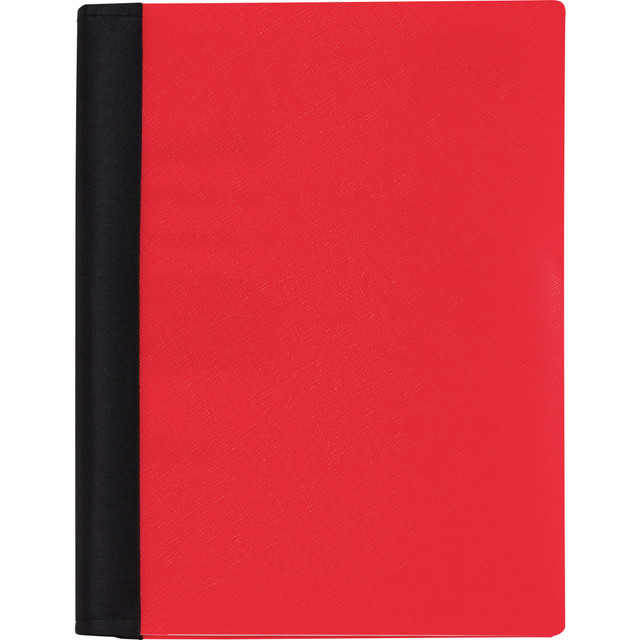 OFFICE DEPOT 400-015-989  Brand Stellar Notebook With Spine Cover, 6in x 9-1/2in, 3 Subject, College Ruled, 120 Sheets, Red