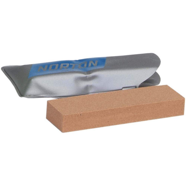 Norton 61463691122 Sharpening Stone: 3/8'' Thick, Rectangle, Aluminum Oxide