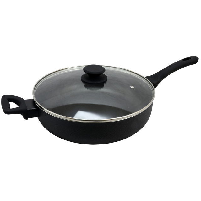 GIBSON OVERSEAS INC. 995105848M Oster Ashford 5-Quart Aluminum Saute Pan, Black GIBSON OVERSEAS INC. 995105848M Oster Ashford 5-Quart Aluminum Saute Pan, Black
