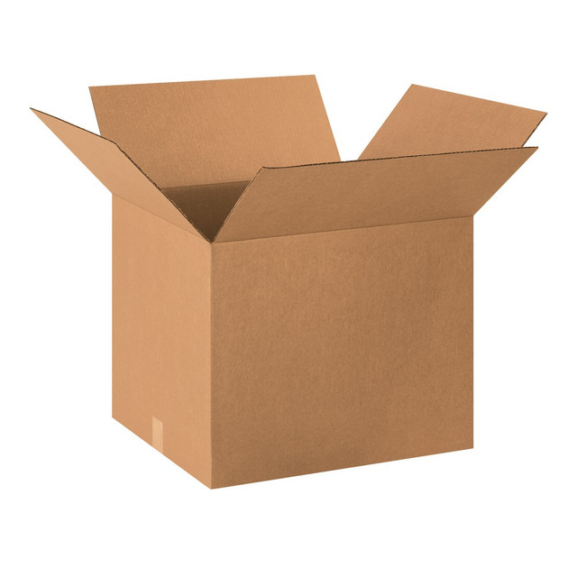 B O X MANAGEMENT, INC. Partners Brand 201816  Corrugated Boxes, 20in x 18in x 16in, Kraft, Pack Of 10