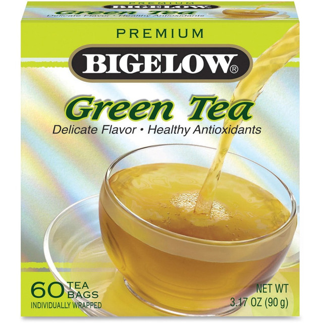 R. C. BIGELOW, INC. Bigelow 00450  Premium Blend Green Tea Bags, Carton Of 60