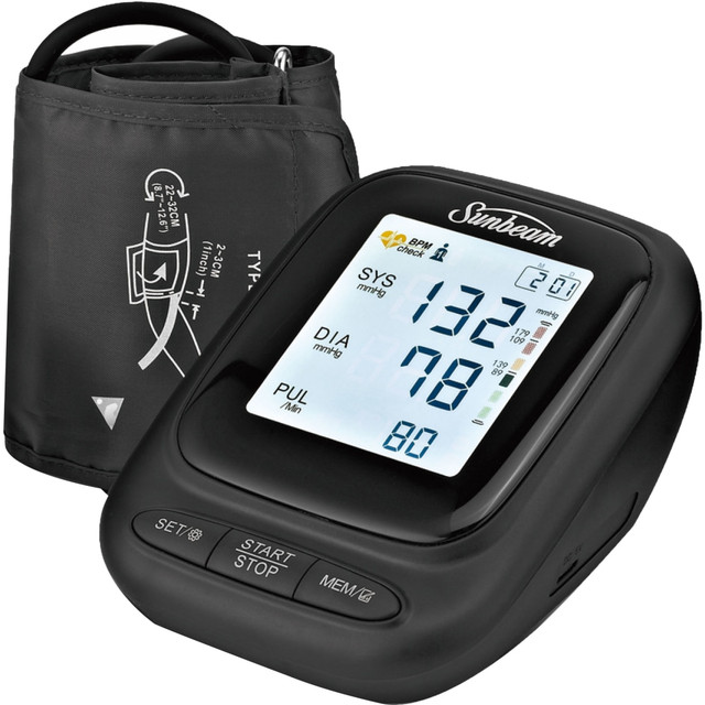 ENGLEWOOD MARKETING LLC 16984 Sunbeam 16984 Upper Arm Blood Pressure Monitor, Black