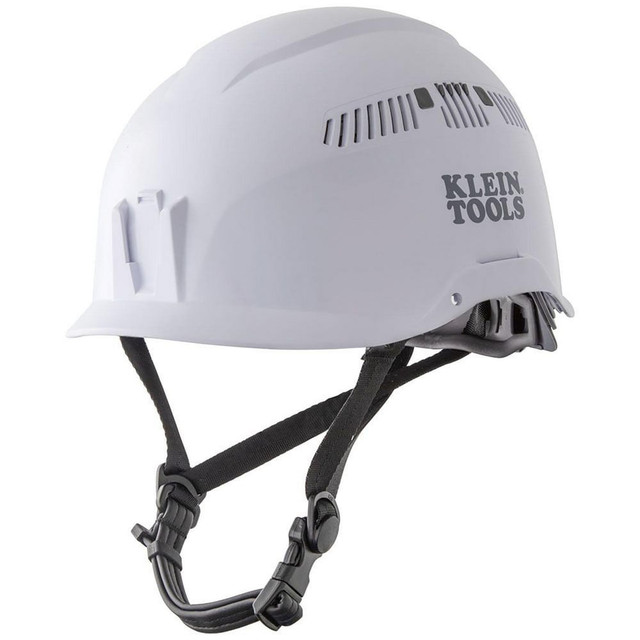 Klein Tools 60149 Hard Hats; Hard Hat Style: Vented ; Application: Construction ; Material: ABS Plastic; HDPE ; Class Rating: C ; Vented: Yes ; Slotted: Yes