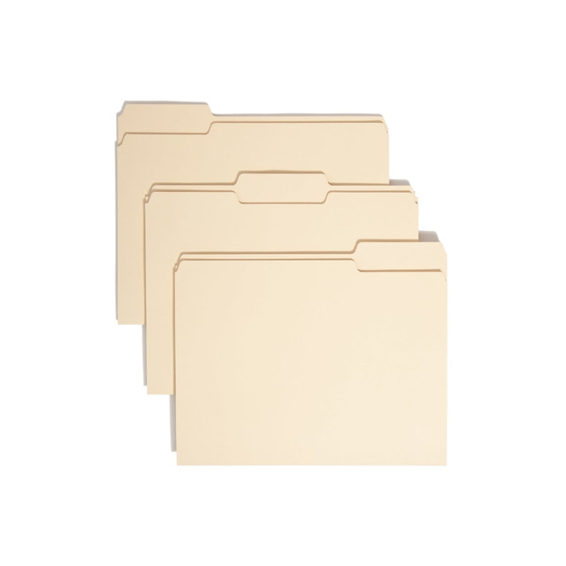 SMEAD MFG CO 10339 Smead Manila File Folders, Letter Size, 1/3 Cut, 100% Recycled, Box Of 100 SMEAD MFG CO 10339 Smead Manila File Folders, Letter Size, 1/3 Cut, 100% Recycled, Box Of 100