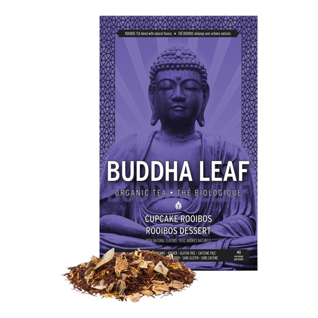 TEA SQUARED 128-CS  Buddha Cupcake Rooibos Organic Loose Leaf Tea, 2.8 Oz, Carton Of 6 Bags