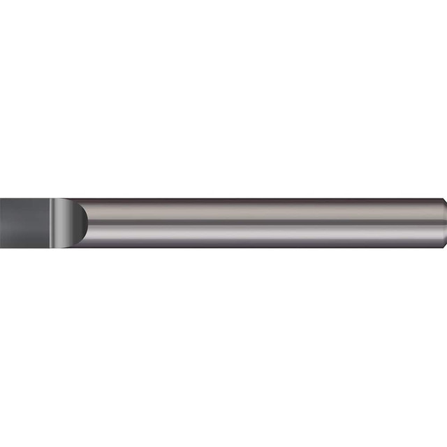 Micro 100 TRG-4 Tool Bit Blank: 1/4" Wide, 2-1/2" OAL, Brazed Solid Carbide, Square