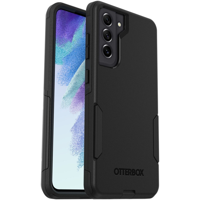 OTTER PRODUCTS LLC OtterBox 77-84124  Galaxy S21 FE 5G Commuter Series Case - For Samsung Galaxy S21 FE 5G Smartphone - Black - Slip Resistant, Dirt Resistant, Bump Resistant, Lint Resistant, Drop Resistant, Dust Resistant, Impact Resistant