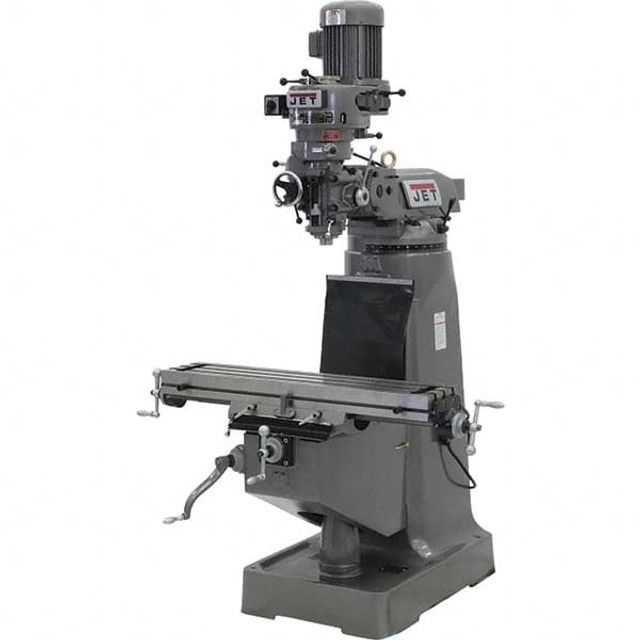 Jet 692194 Knee Milling Machine: 2 hp, Step Pulley Control, 1 Phase