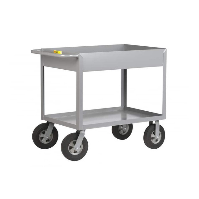 Little Giant. DS-2448-X3-9P Deep Shelf Utility Cart: Steel, Gray