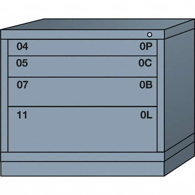 Lyon DDS2730301001IL Standard Desk Height - Single Drawer Access Steel Storage Cabinet: 30" Wide, 28-1/4" Deep, 26-7/8" High