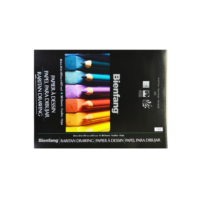 WINSOR & NEWTON Bienfang R234257-2  Raritan Heavyweight Drawing Pads, 18in x 24in, 30 Sheets, Pack Of 2