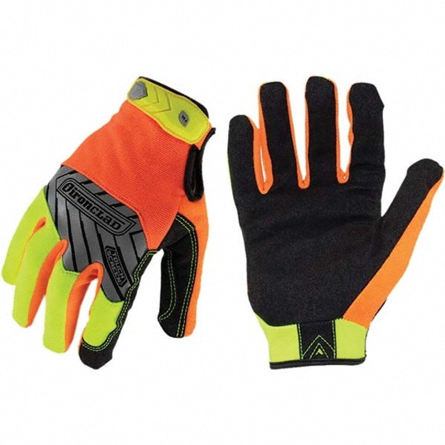 ironCLAD IEX-HVP-03-M Impact-Resistant Gloves: Size Medium, Suede & Polyester Lined, Suede & Polyester