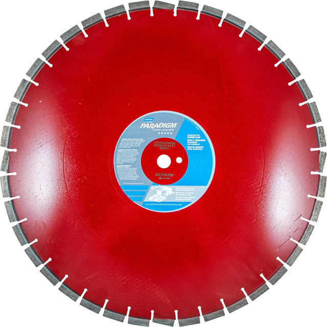 Norton 70184646395 Wet & Dry Cut Saw Blade: 24" Dia, 1" Arbor Hole, 0.155" Kerf Width, 42 Teeth