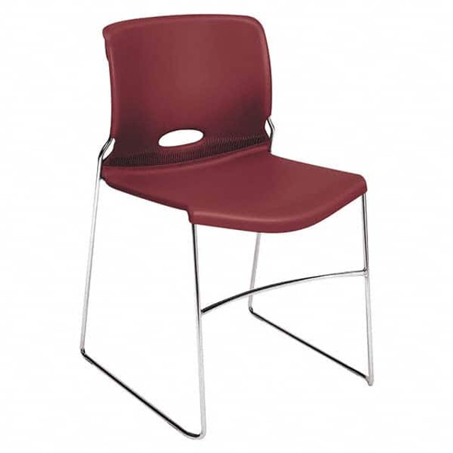 Hon HON4041MB Stacking Chairs; Chair Type: Stack Chair ; Seat Color: Mulberry ; Frame Color: Chrome