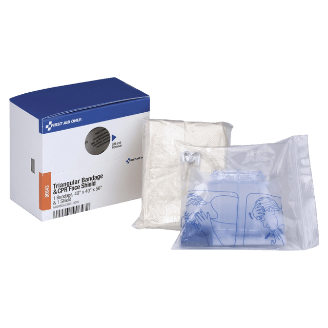 FIRST AID ONLY, INC. 90643 First Aid Only SmartCompliance CPR Mask And Triangular Bandage Refill Set