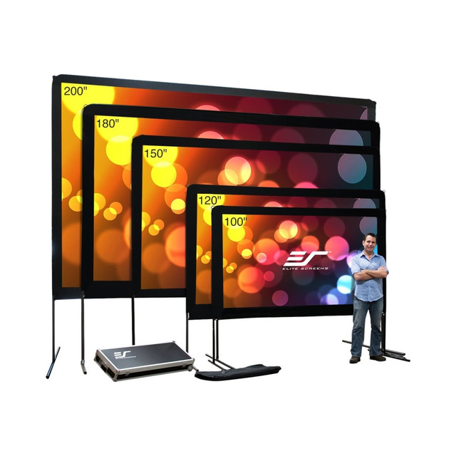 ELITE SCREENS INC. OMS180H1 Elite Screens Yard Master Series OMS180H1 - Projection screen with legs - 180in (179.9 in) - 16:9 - DynaWhite ELITE SCREENS INC. OMS180H1 Elite Screens Yard Master Series OMS180H1 - Projection screen with legs - 180in (179.9 in) - 16:9 - DynaWhite