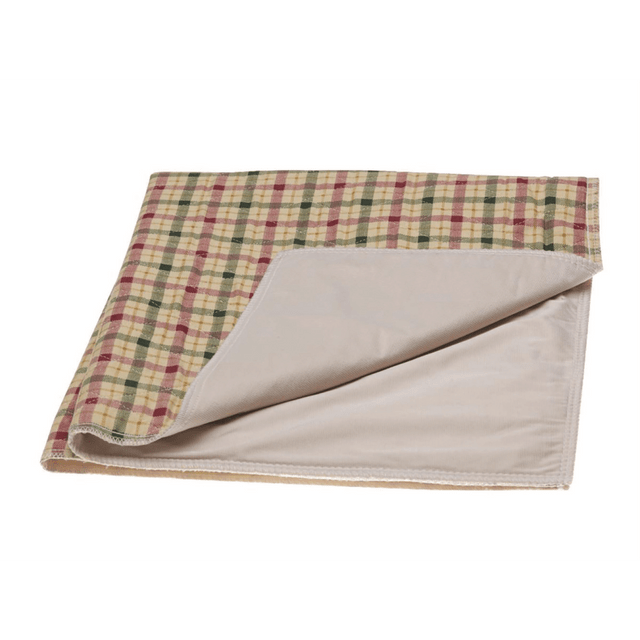 MEDLINE INDUSTRIES, INC. MDTIU4TCFTAN Medline Triumphant Reusable Underpads, 30in x 36in, Tan Plaid, Case Of 12