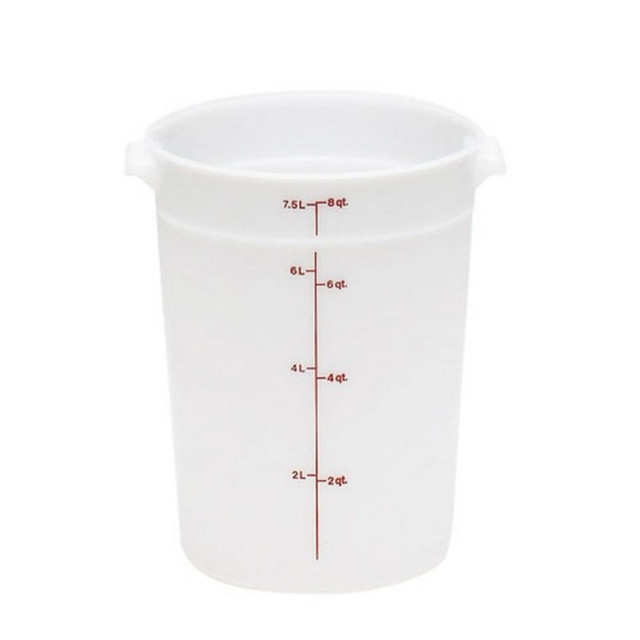 CAMBRO MFG. CO. Cambro RFS8148  Food Storage Container, 8 Qt, White