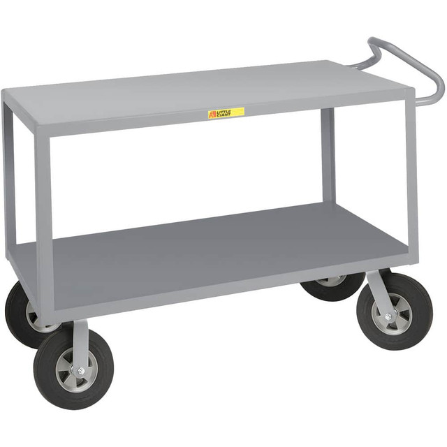 Little Giant. ENGF-2448-10SR Carts; Cart Type: Ergonomic Handle Instrument Cart ; Caster Type: 2 Rigid; 2 Swivel ; Brake Type: No Brake ; Width (Inch): 24 ; Assembly: Comes Assembled ; Wheel Diameter: 10in