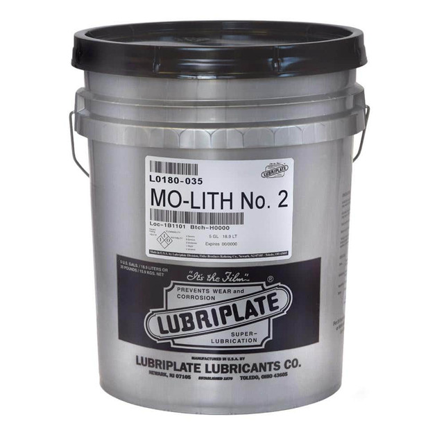 Lubriplate L0180-035 Extreme Pressure Grease: 35 lb Pail, Molybdenum Disulfide