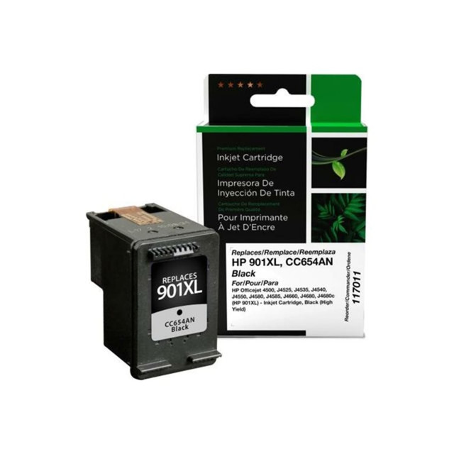 CLOVER TECHNOLOGIES GROUP, LLC 117011 CIG Premium Replacement - High Yield - black - compatible - remanufactured - ink cartridge (alternative for: HP 901XL) - for HP Officejet 4500, 4500 G510, J4525, J4535, J4540, J4550, J4580, J4585, J4660, J4680