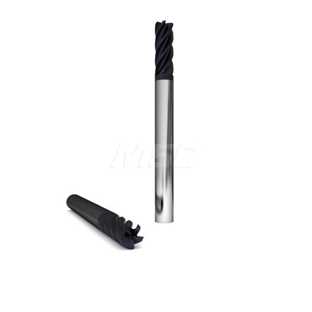 GWS 317153 Corner Radius End Mill: 3/8" Dia, 1" LOC, 0.02" Radius, 5 Flutes, Solid Carbide