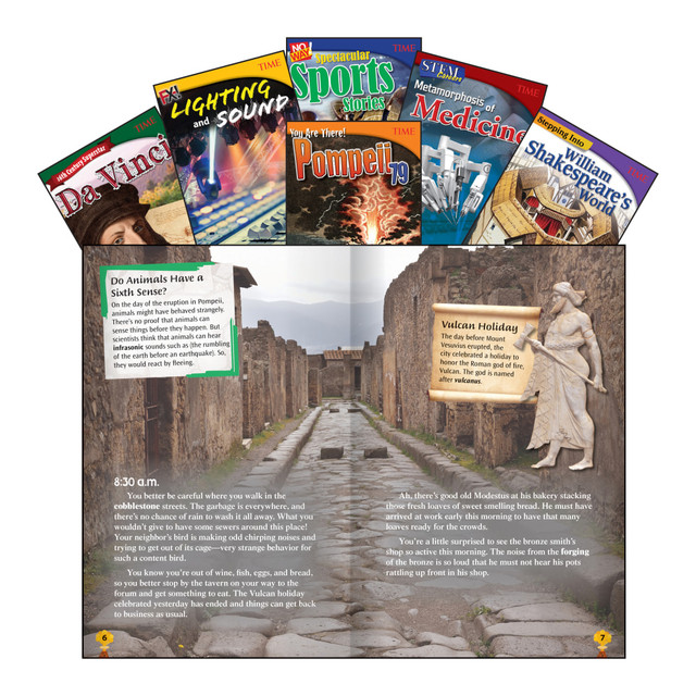 Maintaining a library full of interesting, engaging content helps ensure that your students always have a fun, informative book to read while in the classroom. This set of informational texts is packed with images and facts to help keep kids connected and having fun as they learn.  Engaging texts are filled with high-interest topics that encourage kids to continue reading once they have started.  Table of contents, glossary, index and readers guide help promote increased understanding of the content.  Eye-catching images and informative sidebars keep students absorbed while they build critical literacy skills.  Aligned with state and national standards.