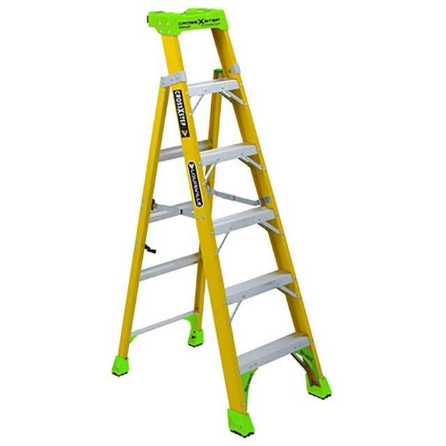 Louisville FXS1406HD 5-Step Fiberglass Step Ladder: Type IAA, 6' High