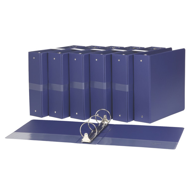 OFFICE DEPOT OD02788C Just Basics Economy Reference Binders, 3in Rings, Blue, Set Of 12 Binders OFFICE DEPOT OD02788C Just Basics Economy Reference Binders, 3in Rings, Blue, Set Of 12 Binders