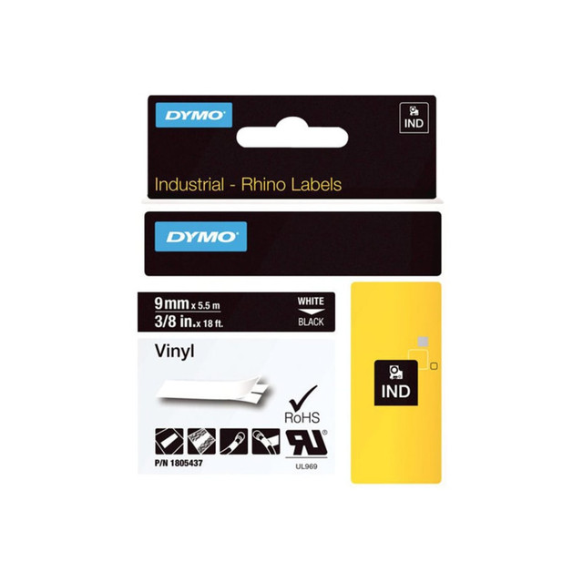 NEWELL BRANDS INC. 1805437 DYMO White on Black Color Coded Label, LJ7444 NEWELL BRANDS INC. 1805437 DYMO White on Black Color Coded Label, LJ7444