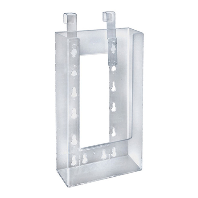 AZAR DISPLAYS 252340 Hanging Trifold Brochure Holders, 7-3/4inH x 4-3/4inW x 1-1/2inD, Clear, Pack Of 10 Holders AZAR DISPLAYS 252340 Hanging Trifold Brochure Holders, 7-3/4inH x 4-3/4inW x 1-1/2inD, Clear, Pack Of 10 Holders