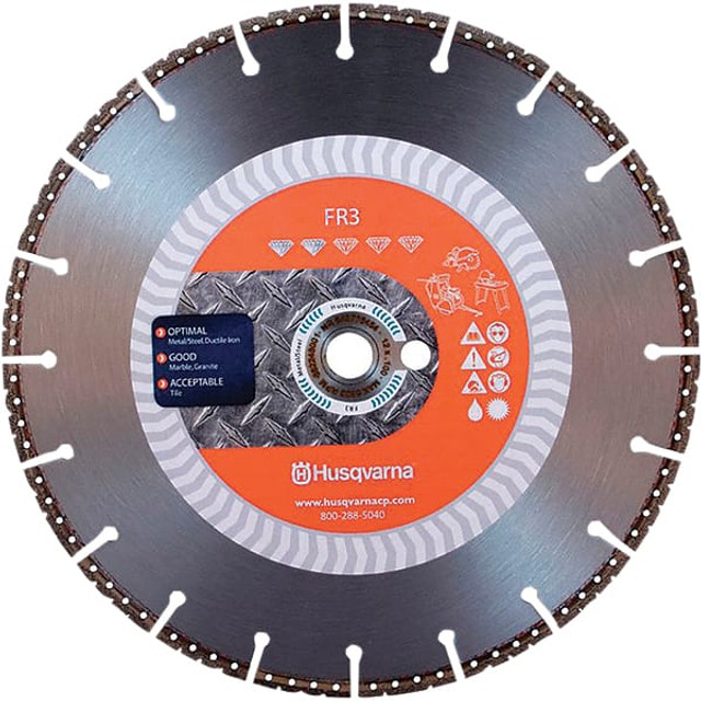 Husqvarna 542777184 Wet & Dry Cut Saw Blade: 14" Dia, 1 & 25/32" Arbor Hole