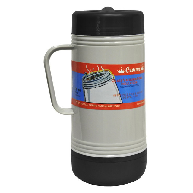 BRENTWOOD APPLIANCES, INC. 99583334M Brentwood Glass Vacuum/Foam Insulated Food Thermos, 33 Oz, White BRENTWOOD APPLIANCES, INC. 99583334M Brentwood Glass Vacuum/Foam Insulated Food Thermos, 33 Oz, White